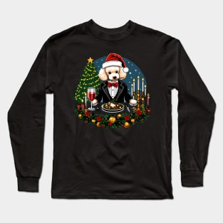 Poodle Dog Christmas Long Sleeve T-Shirt